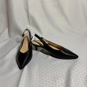 Elegant Black Slingback Heels Liz Claiborne size 7.5